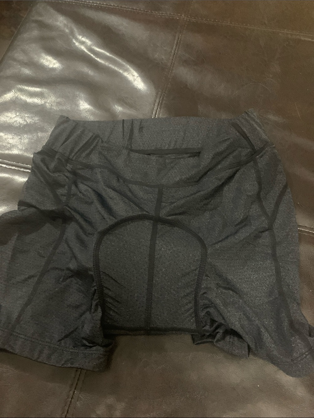 Women's Black Padded Bike Shorts with Contour Seams